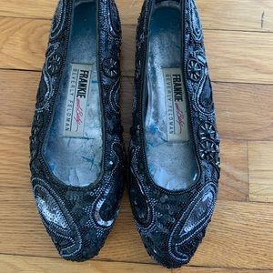 Frankie and baby by Beverly Feldman beaded flats